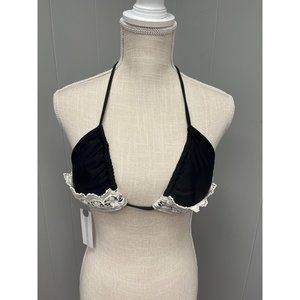 O’Neill XL Triangle‎ Crochet Fringe Bikini Top